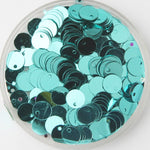 400 Pcs Paillettes Sequins Flat Top Hole - 6 mm Gold Orange White Black Yellow Brown Blue Green Silver Purple