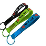 100 Pcs Personalized Name Keychain, Custom Keyring, Your Name Logo Keychain, Durable Rubber Key Chain, Nametag Luggage Tag
