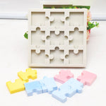 แม่พิมพ์ชิ้นส่วนจิ๊กซอว์ DIY จิ๊กซอว์ ช็อกโกแลต สบู่ น้ำแข็ง อีพ็อกซี่เรซิ่น เยลลี่ ลูกกวาด | ฟองดอง | ดิน | แม่พิมพ์อบขนม