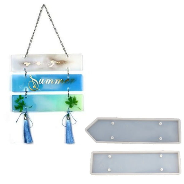 House Door Name Number Plate UV Epoxy Mold - Wall Hanging Car Stop Sign Silicone Mold for DIY Crafts Casting Jewelry Making Billboard