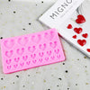 Silicone Heart Mold - Resin, Sugar, Chocolate, Wax, Soap, Candy Mold - Mini Heart - Polymer Clay, Ice Mold, Resin Supplies - Puffy Craft