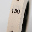 White Cream Clothing Size Labels - Woven Size Tag - T-Shirt Size Tabs - Folded Labels - XS S M L XL XXL 3XL 4XL - 70 80 90 100 110 120 130