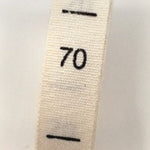 White Cream Clothing Size Labels - Woven Size Tag - T-Shirt Size Tabs - Folded Labels - XS S M L XL XXL 3XL 4XL - 70 80 90 100 110 120 130