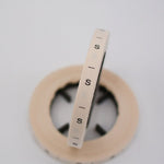 White Cream Clothing Size Labels - Woven Size Tag - T-Shirt Size Tabs - Folded Labels - XS S M L XL XXL 3XL 4XL - 70 80 90 100 110 120 130