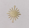 Sun Connectors -  Star Charms - Celestial Jewelry Findings Links Earring Supplies - Earring Accessories - Earring Pendant - Sun Shape