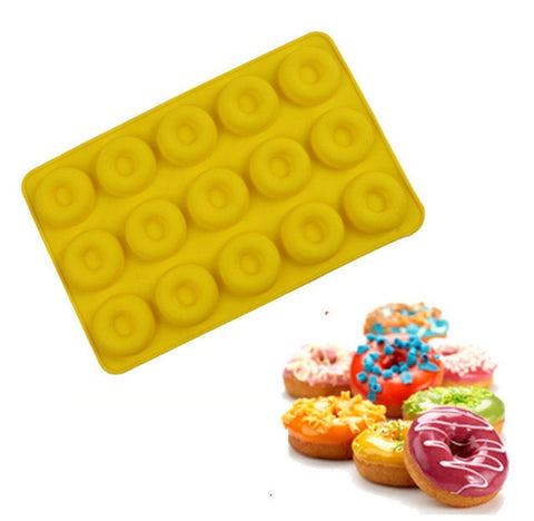 Donuts Silicone Mold - Mini Donut Silicone Mold - Candy Mold - Resin Mold - Chocolate Mould - Food Mold - Soap Embeds Mold - Baking Supplies