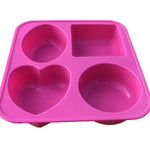 Soap Mold - Round Oval Square Heart Silicone Soap Mold - Plaster Mold Ice Mold Silicone Mold Chocolate Mold -  Polymer Clay Resin Moulds