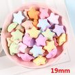 Star Heart Square Flower Cabochon - Matte Flatback  - Nail Art - Embellishments DIY Craft Supplies - Nail Hearts Tiny Hearts Scrapbooking