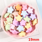Star Heart Square Flower Cabochon - Matte Flatback  - Nail Art - Embellishments DIY Craft Supplies - Nail Hearts Tiny Hearts Scrapbooking