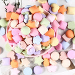 Star Heart Square Flower Cabochon - Matte Flatback  - Nail Art - Embellishments DIY Craft Supplies - Nail Hearts Tiny Hearts Scrapbooking