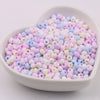 Pastel Rainbow Glass Seed Beads - Colorful Seed Beads - 4 mm - Beading Supplies - Round - Jewellery Making - Embroidery - Opaque - Jewelry
