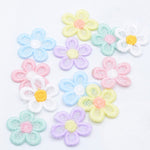 10 Pcs Flower Patch, Sew On, Embroidered Patch for Jeans, Iron On Flower, Iron On Appliqué, Iron On Badge, Patches Iron On,