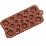 Button Mold - Four Hole Rimmed Button Flexible Silicone Mould for Crafts, Jewelry, Sewing, Scrapbooking, Resin, Polymer Clay, Epoxy Casting