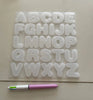 Alphabet Silicone Mold - Initial Mold For Key Chains, Bracelets, Bangles, House Numbers Mold, Diy Resin, Crafts, Casting Epoxy Resin Mold