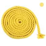 เชือกบิด 85 เมตร - เชือกถัก 5 มม. สำหรับตกแต่งขอบ ซูตาช - เชือกงานฝีมือ - เชือกฝ้ายศิลปะ DIY - เชือกตกแต่ง - สีเขียว