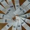50 White Clothing Size Labels - Number Woven Size Tag - T-Shirt Size Tabs - Folded Labels - 50 56 62 68 74 80 86 92 98 104 110 116 122 128