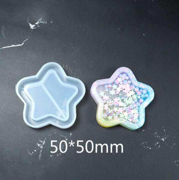 Star Shaker Mold - Shaker Mold - Silicone Mold - Resin UV Resin