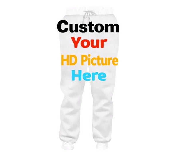 Custom Sweatpants, Personalized Unisex Sweatpants with Pockets, Customized Printed Sport Gift, Mens Womens Youths Jogger Exercise Pants