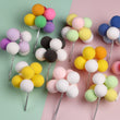 Baloon Cake Topper - Baby Shower Kids Birthday Party Cake - Cupcake - Cake Decorations - Wedding Decor, Rainbow, Blue, White, Pink, Black