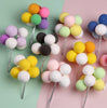 Baloon Cake Topper - Baby Shower Kids Birthday Party Cake - Cupcake - Cake Decorations - Wedding Decor, Rainbow, Blue, White, Pink, Black