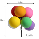 Baloon Cake Topper - Baby Shower Kids Birthday Party Cake - Cupcake - Cake Decorations - Wedding Decor, Rainbow, Blue, White, Pink, Black