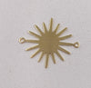 Sun Connectors -  Star Charms - Celestial Jewelry Findings Links Earring Supplies - Earring Accessories - Earring Pendant - Sun Shape