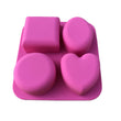 Soap Mold - Round Oval Square Heart Silicone Soap Mold - Plaster Mold Ice Mold Silicone Mold Chocolate Mold -  Polymer Clay Resin Moulds