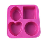 Soap Mold - Round Oval Square Heart Silicone Soap Mold - Plaster Mold Ice Mold Silicone Mold Chocolate Mold -  Polymer Clay Resin Moulds