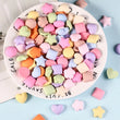 Star Heart Square Flower Cabochon - Matte Flatback  - Nail Art - Embellishments DIY Craft Supplies - Nail Hearts Tiny Hearts Scrapbooking