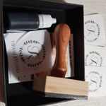 Custom Stamp - Large Custom Rubber Stamp - Custom Logo Stamp - Custom Stamps - Wood Handle Business Stamp - Bag Stamp - Branding Package