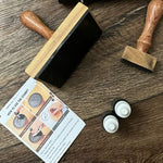Custom Stamp - Large Custom Rubber Stamp - Custom Logo Stamp - Custom Stamps - Wood Handle Business Stamp - Bag Stamp - Branding Package