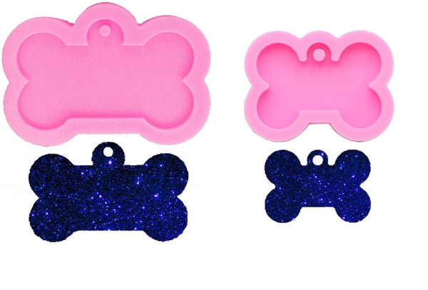 Dog Bone Keychain Silicone Mold, Dog Tag Mold, Epoxy Resin Pendant Mold, Pet Tag, Bone Keyring Mould, Bone Shape Silicone Mold, ID Tag