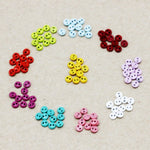 กระดุมตุ๊กตา 30 ชิ้น ขนาด 3 mm 4 mm - กระดุมจิ๋ว - กระดุมขนาดเล็กมาก - กระดุมเย็บผ้ารูปทรงกลมสำหรับทำเสื้อผ้าตุ๊กตา