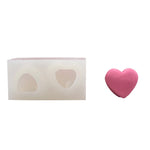 Heart Macaron Silicone Mold Sweets Mold - Wax Candle Mold Handmade Soap Plaster Clay Jewelry Making Chocolate Fondant Cake Candy Decor Mold