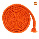 เชือกบิด 85 เมตร - เชือกถัก 5 มม. สำหรับตกแต่งขอบ ซูตาช - เชือกงานฝีมือ - เชือกฝ้ายศิลปะ DIY - เชือกตกแต่ง - สีเขียว