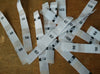 50 White Clothing Size Labels - Number Woven Size Tag - T-Shirt Size Tabs - Folded Labels - 50 56 62 68 74 80 86 92 98 104 110 116 122 128