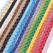 Corde en Cuir - 5 mm - 10 Mètres - Corde Tressée Bolo, Corde en Cuir Hunter - Cords en Cuir Ronds pour Fabrication de Bijoux - Noir Marron Blanc Jaune Rouge