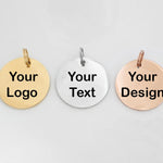 Custom Stainless Steel Charm, Gold Silver Personalized Charm, Logo Charm Beads, Laser Engraved Charm Beads For Jewelry Bracelets Making