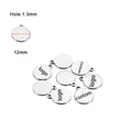 100 Custom Stainless Steel Charm, Gold Silver Personalized Charm, Logo Charm Beads, Laser Engraved Charm Beads For Jewelry Bracelets Making