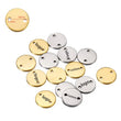 100 Custom Stainless Steel Charm, Gold Silver Personalized Charm, Logo Charm Beads, Laser Engraved Charm Beads For Jewelry Bracelets Making