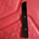 50 Black Polyester Clothing Size Labels - Number Woven Size Tag - T-Shirt Size Tabs - Folded Labels - 50 56 62 68 74 80 86 92 98 104 110 116