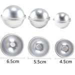 6 Pieces Bath Bomb Mold, DIY Bath Bomb Molds, Round Shaped Sphere Bath Bomb Molds for Mom, Boys, Girls, Craft Making Kit