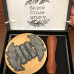 Custom Stamp - Large Custom Rubber Stamp - Custom Logo Stamp - Custom Stamps - Wood Handle Business Stamp - Bag Stamp - Branding Package