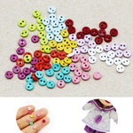 กระดุมตุ๊กตา 30 ชิ้น ขนาด 3 mm 4 mm - กระดุมจิ๋ว - กระดุมขนาดเล็กมาก - กระดุมเย็บผ้ารูปทรงกลมสำหรับทำเสื้อผ้าตุ๊กตา