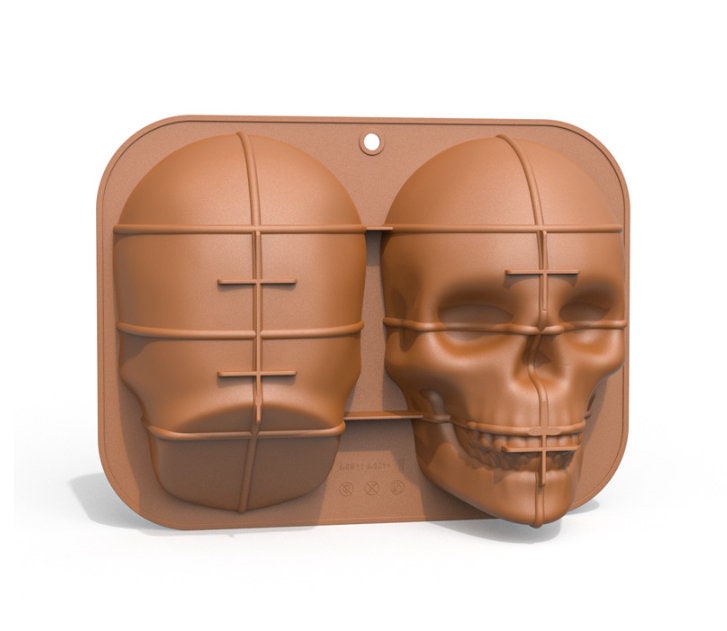 3D Skull Silicone Mold, Cake Mold, Silicone Mold, Resin Mold, Chocolate Mold, Soap Mold, Candle Plaster Decoration Tools, Polymer Clay