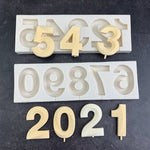 Number Mold Number Silicone Mold  0-9 Number Resin Molds Diy Epoxy Mold, Huge Mold, Number Birthday Cake Mold with Stick, Fondant Chocolate