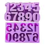 0-9 Number Mold Number Silicone Mold Number Resin Molds Diy Epoxy Mold, Huge Mold, Number Birthday Cake Mold, Fondant Chocolate