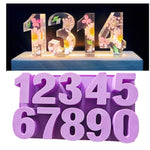 0-9 Number Mold Number Silicone Mold Number Resin Molds Diy Epoxy Mold, Huge Mold, Number Birthday Cake Mold, Fondant Chocolate