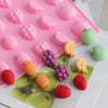 Fruit Silicone Mould Mold - Banana Grape Pineapple Strawberry Apple Fondant Cake Fruit Jelly Cookies Soap Mold Chocolate Tray Wax Ice Cube