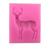 Deer Mold - Moose Mold - Animal Antlers Buck DIY Fondant Cake Decor - For Resin Crafts - Silicone Mold - Chocolate Christmas Décor Epoxy